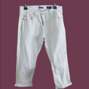 -- White denim  pants